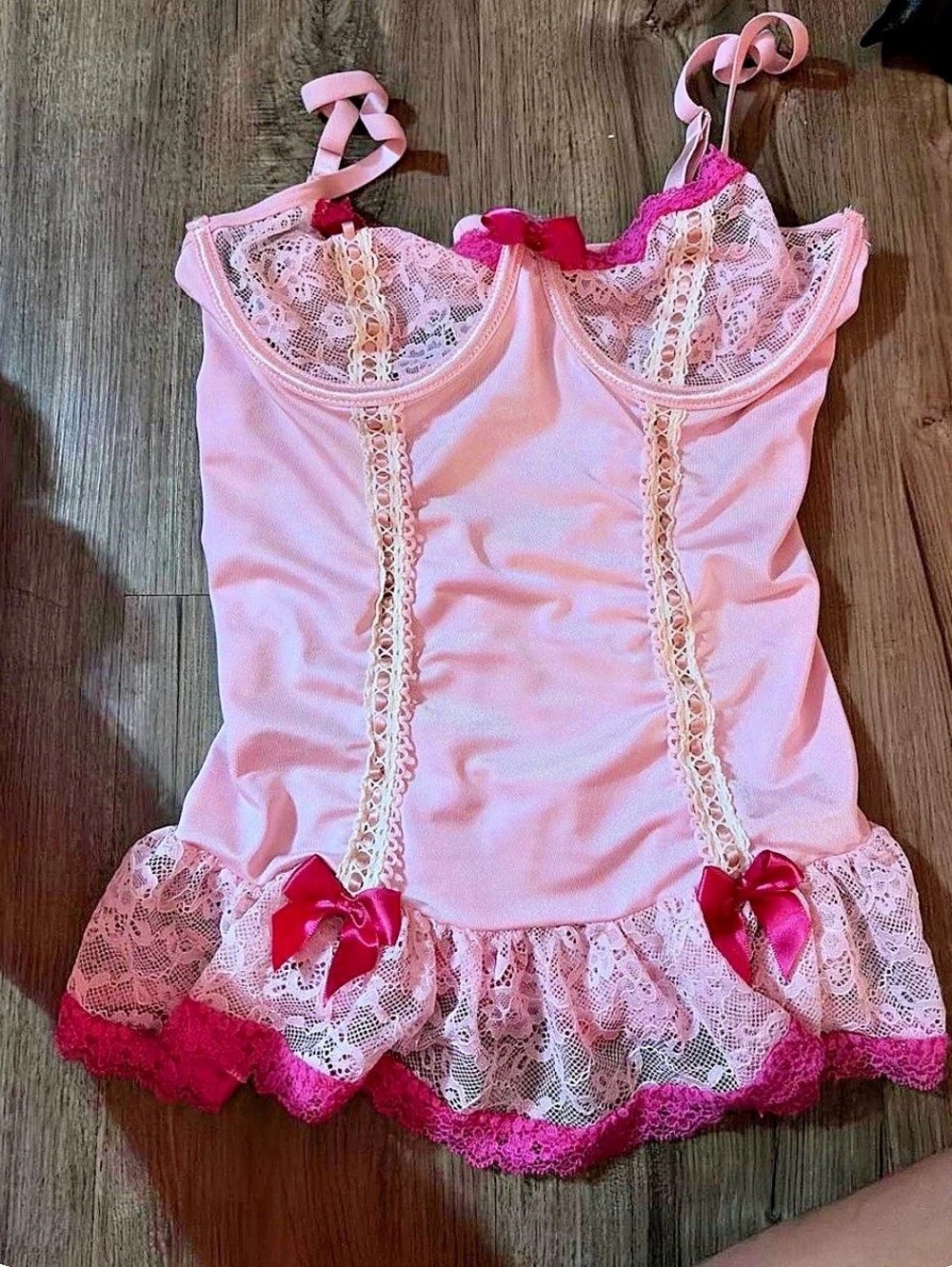 Pink Lace Chemise